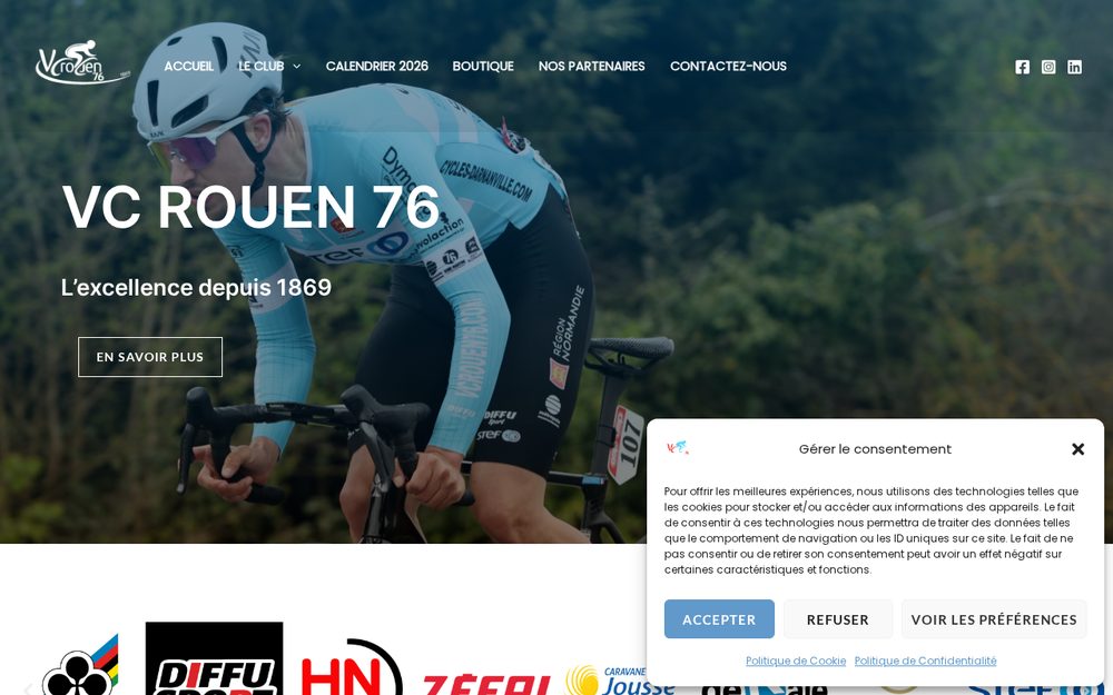 Aperçu du site VC Rouen 76